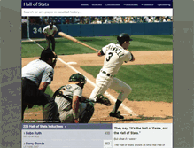 Tablet Screenshot of hallofstats.com